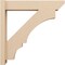 Ekena Millwork 6-in W x 28-in D x 28-in H Balboa Slat Rough Cedar Woodgrain TimberThane Outlooker, Primed Tan OUTUR060X28X28BOA24RCPR - alternate 3